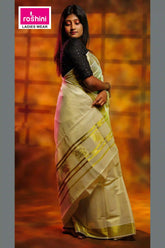 Off-white-sarees-with-golden-border-roshini